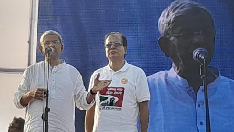 যদি বন্ধুত্ব করতে চান, আগে তিস্তার পানি দেন ভারতকে মির্জা ফখরুল